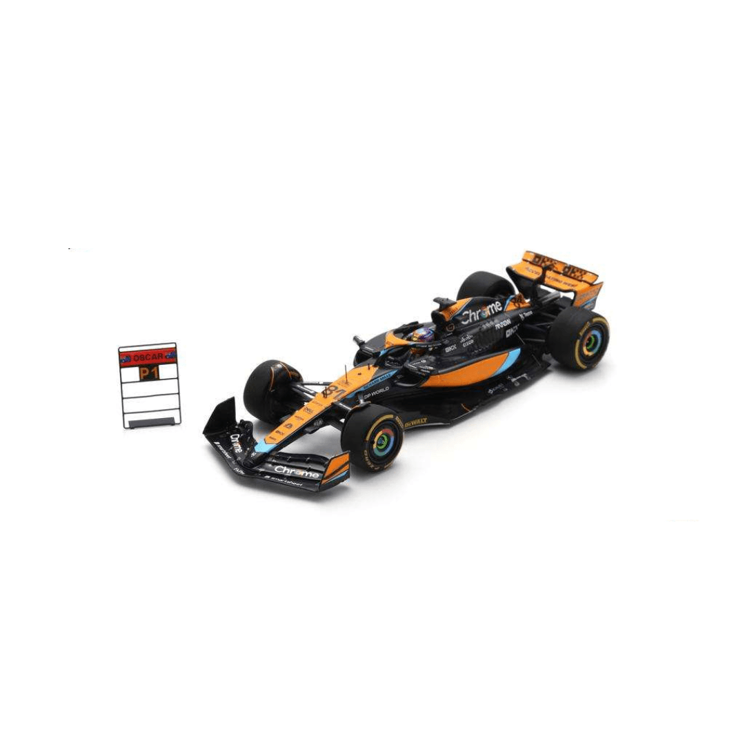 McLaren MCL60 | Qatar GP 2023 Model Car Oscar Piastri Sprint Race First Win With Pit Board- Spark Model
