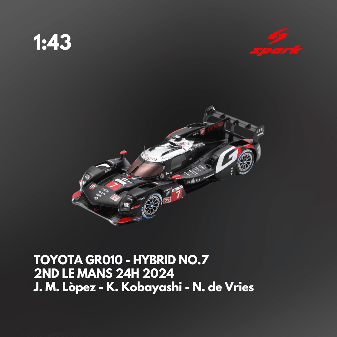 TOYOTA GR010 - HYBRID No.7 TOYOTA GAZOO RACING 24H Le Mans 2024 - Spark Model Car