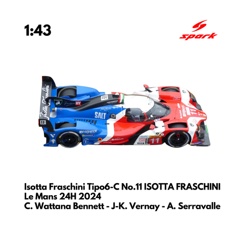 Isotta Fraschini Tipo6-C No.11 ISOTTA FRASCHINI 24H Le Mans 2024 - Spark Model Car