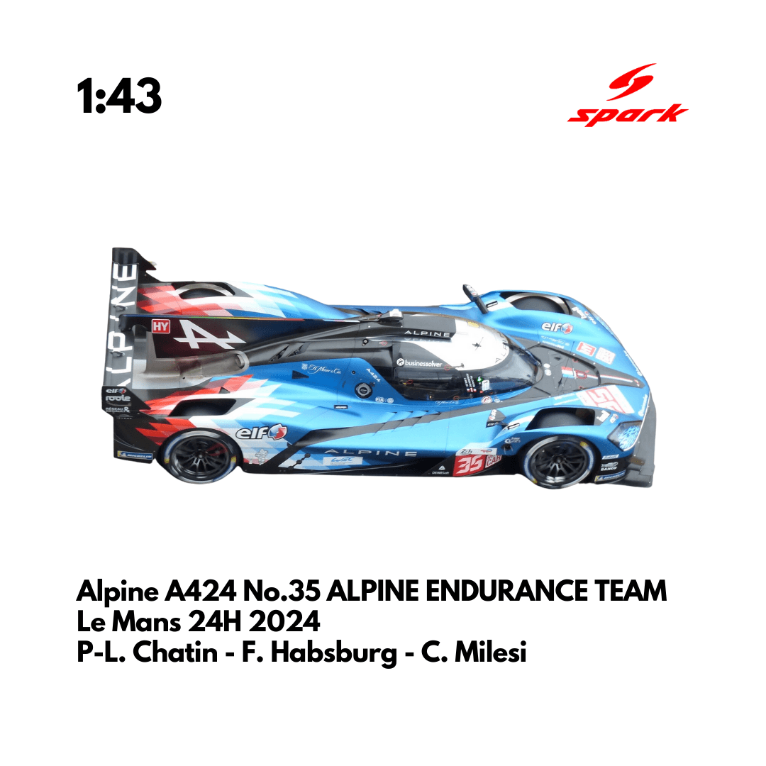 Alpine A424 No.35 ALPINE ENDURANCE TEAM 24H Le Mans 2024 - Spark Model Car