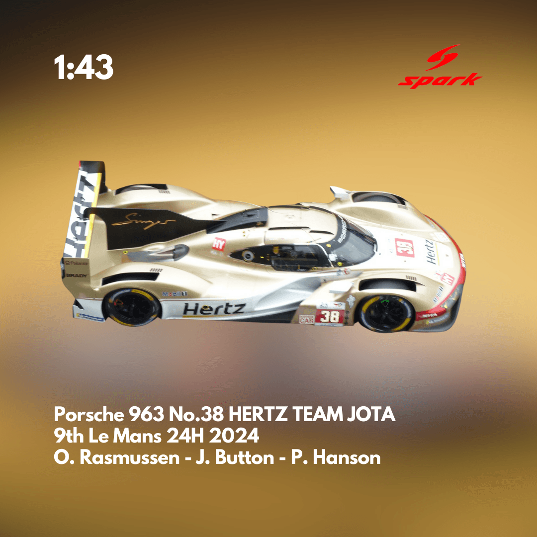 Porsche 963 No.38 HERTZ TEAM JOTA 24H Le Mans 2024 - Spark Model Car