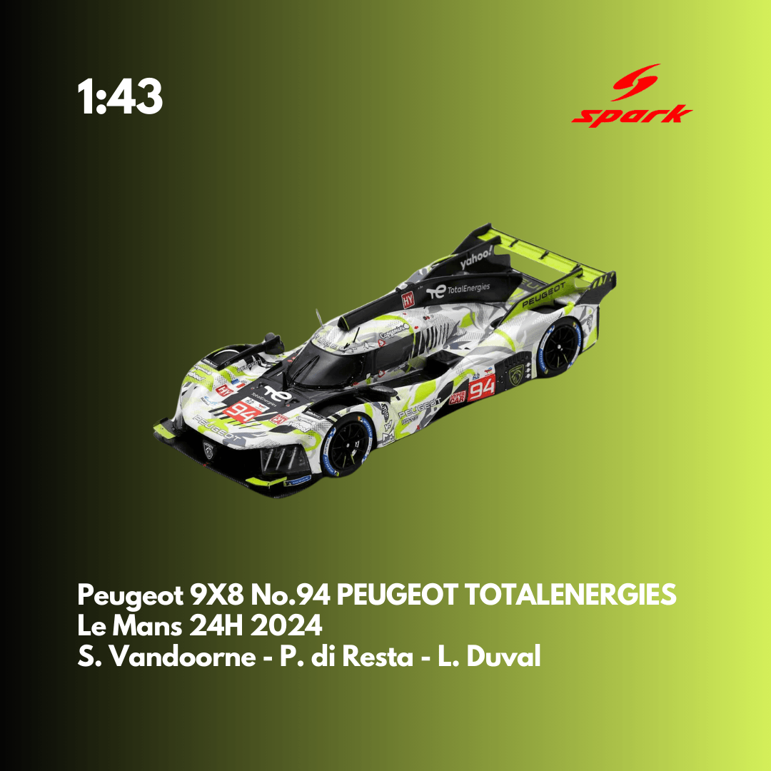 Peugeot 9X8 No.94 PEUGEOT TOTALENERGIES 24H Le Mans 2024 - Spark Model Car