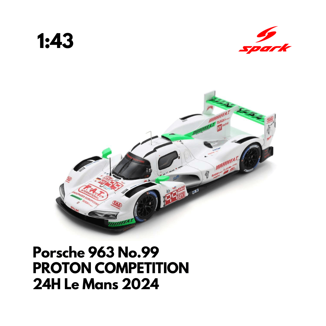 Porsche 963 No.99 PROTON COMPETITION 24H Le Mans 2024 - Spark Model Car
