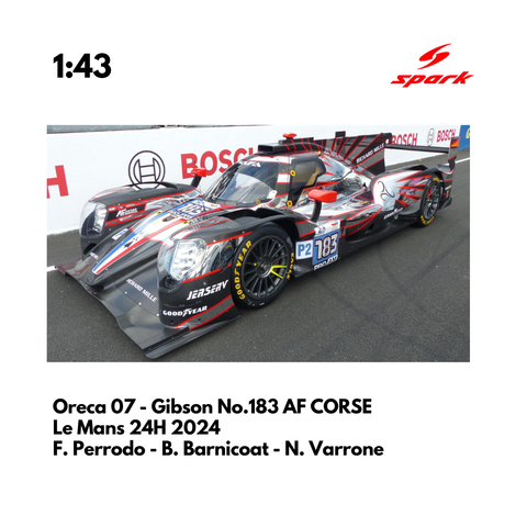 Oreca 07 - Gibson No.183 AF CORSE 24H Le Mans 2024 - Spark Model Car