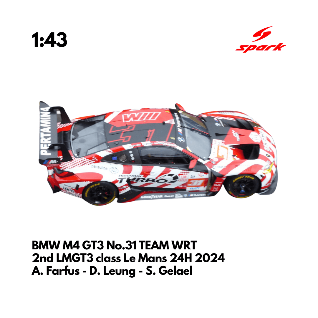 BMW M4 GT3 No.31 TEAM WRT 24H Le Mans 2024 - Spark Model Car