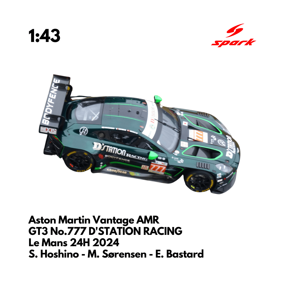 Aston Martin Vantage AMR GT3 No.777 D'STATION RACING 24H Le Mans 2024 - Spark Model Car