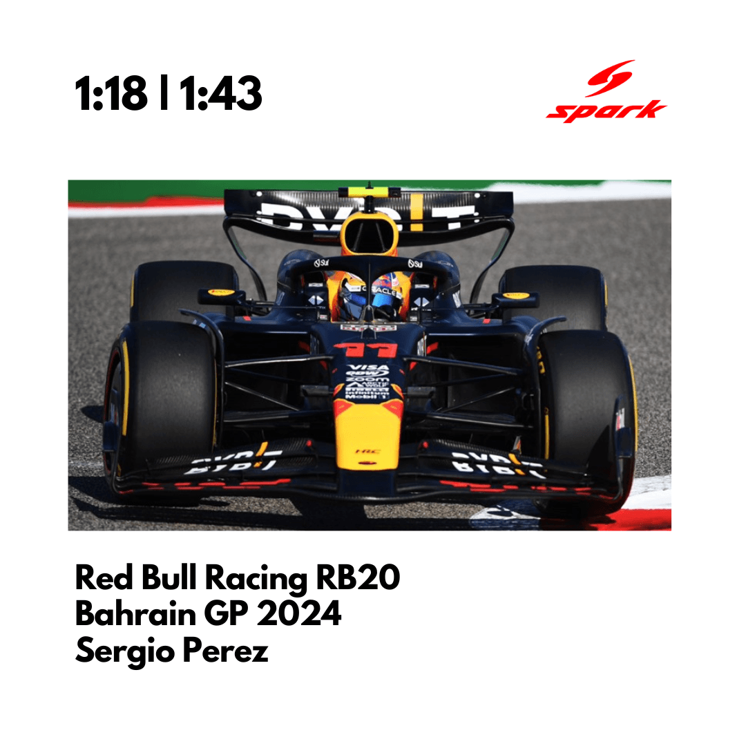 Red Bull Racing RB20 - Bahrain GP 2024 Sergio Perez Model Car - Spark Model