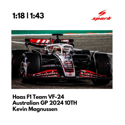 Haas F1 VF-24 - Australian GP 2024 10TH Kevin Magnussen Model Car - Spark Model