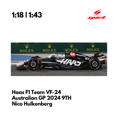 Haas F1 VF-24 - Australian GP 9TH 2024 Nico Hulkenberg Model Car - Spark Model