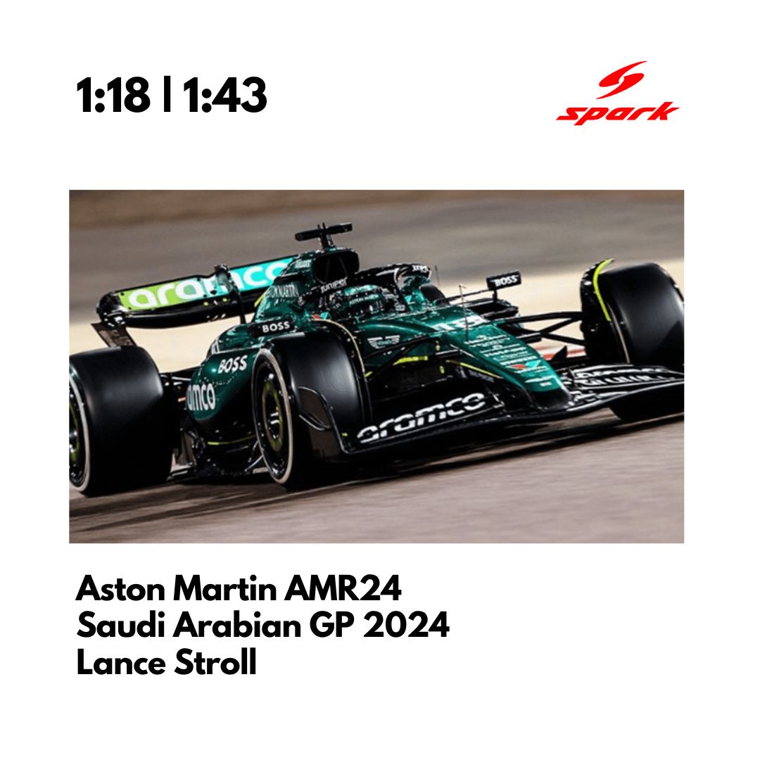 Aston Martin AMR24 - Saudi Arabian GP 2024 Lance Stroll Model Car - Spark Model