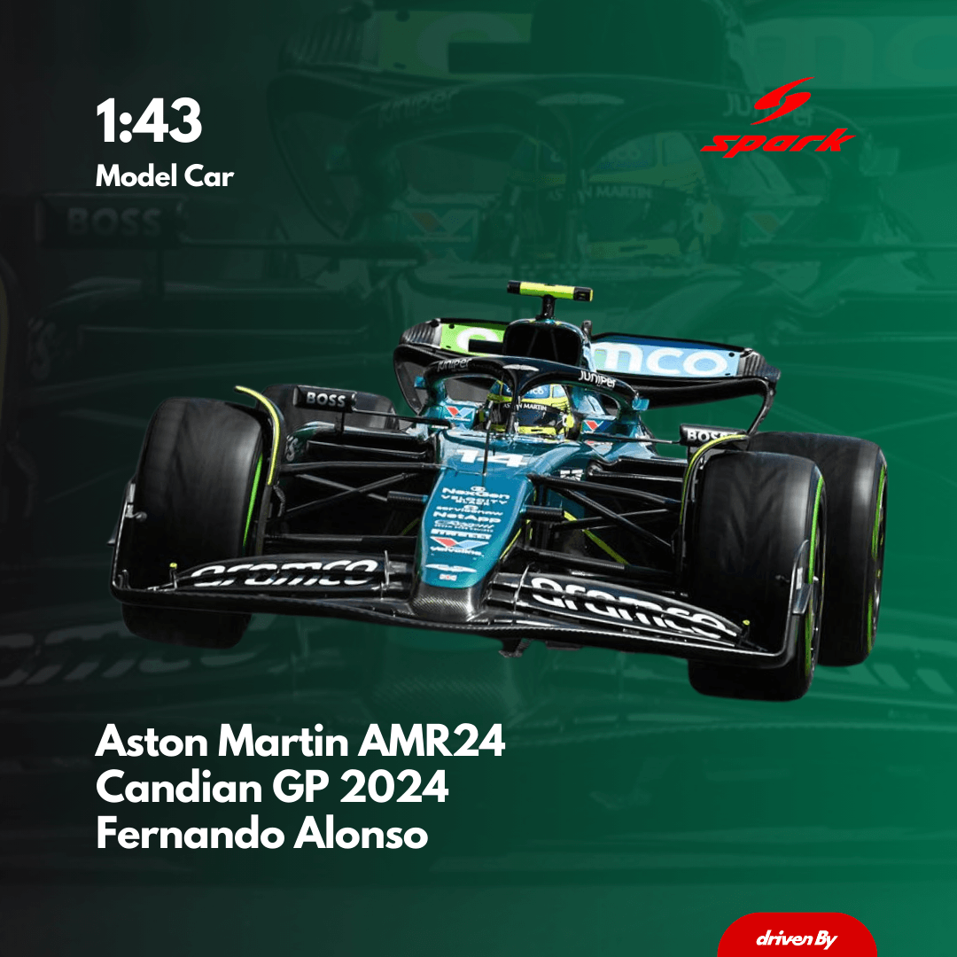 Fernando Alonso Canadian GP 2024 Aston Martin AMR24 Model Car - Spark Model