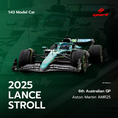 Lance Stroll – Australian GP 2025 6th Aston Martin F1 Team AMR25 Model Car - Spark Model