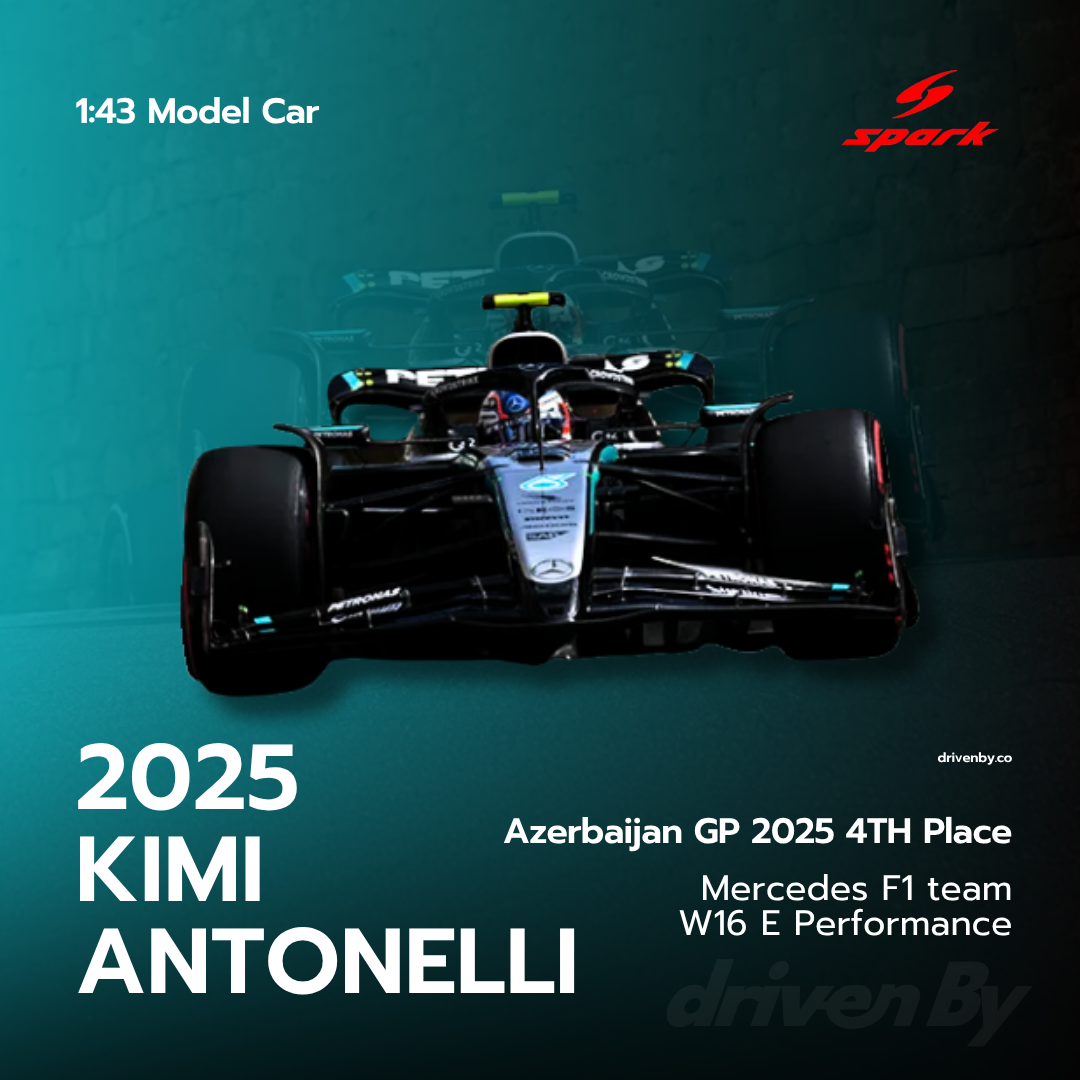 Kimi Antonelli Azerbaijan GP 2025 4th Mercedes F1 Team W16 Model Car - Spark Model