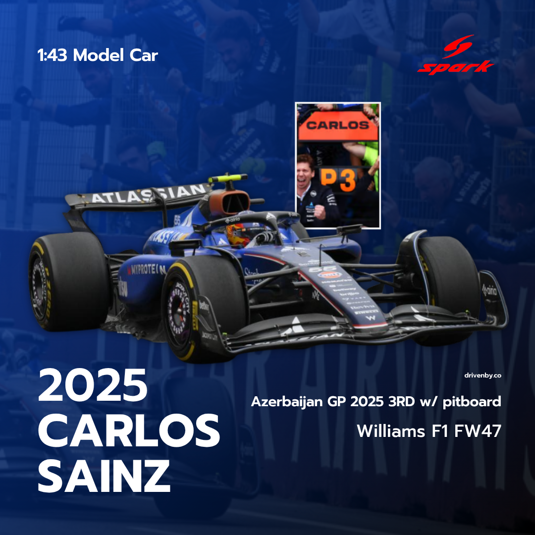 Carlos Sainz Azerbaijan GP 2025 3rd Williams Racing FW47 Model Car - Spark Model