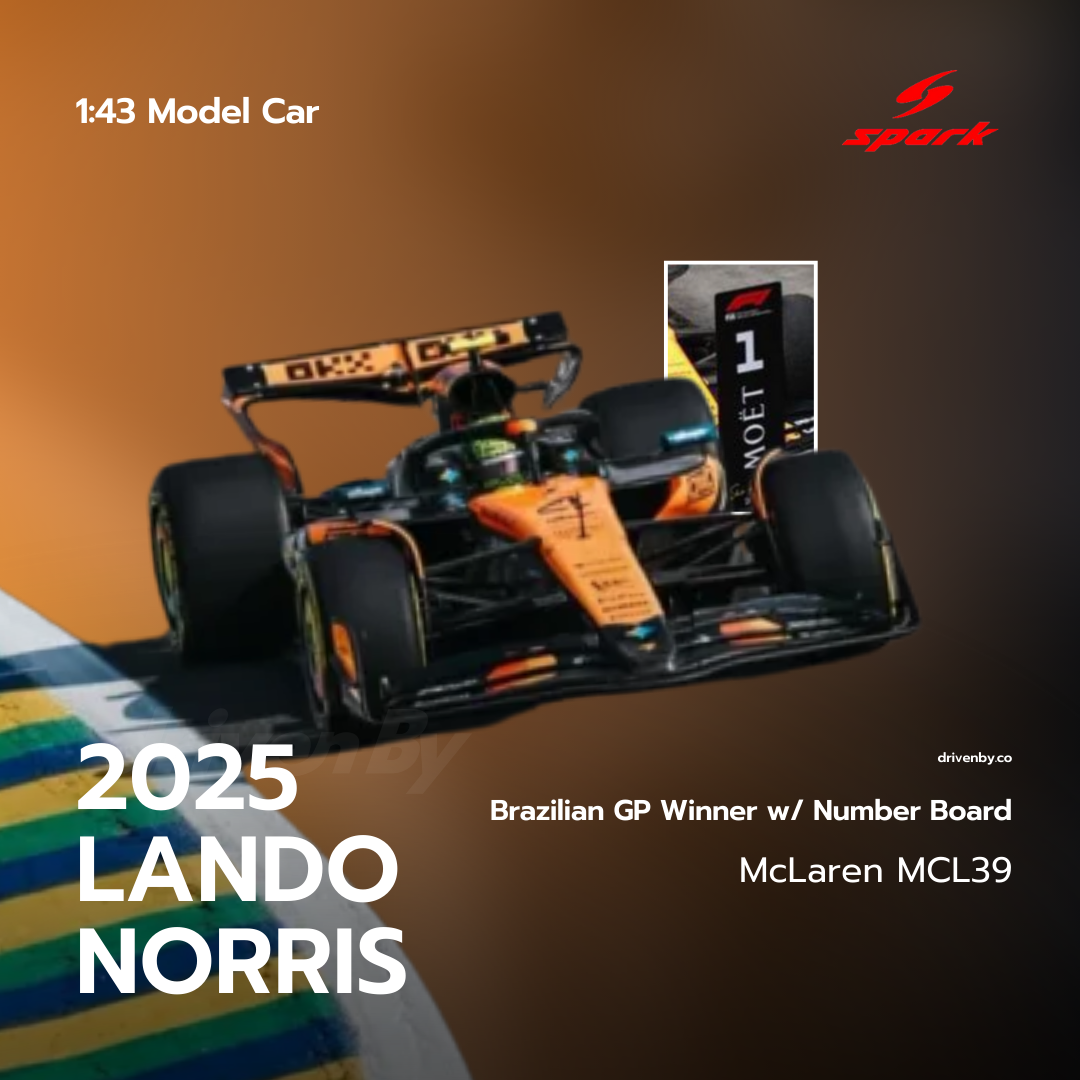 Lando Norris Brazilian GP 2025 Winner McLaren F1 Team MCL39 Model Lando Norris Brazilian GP 2025 Winner McLaren F1 Team MCL39 Model