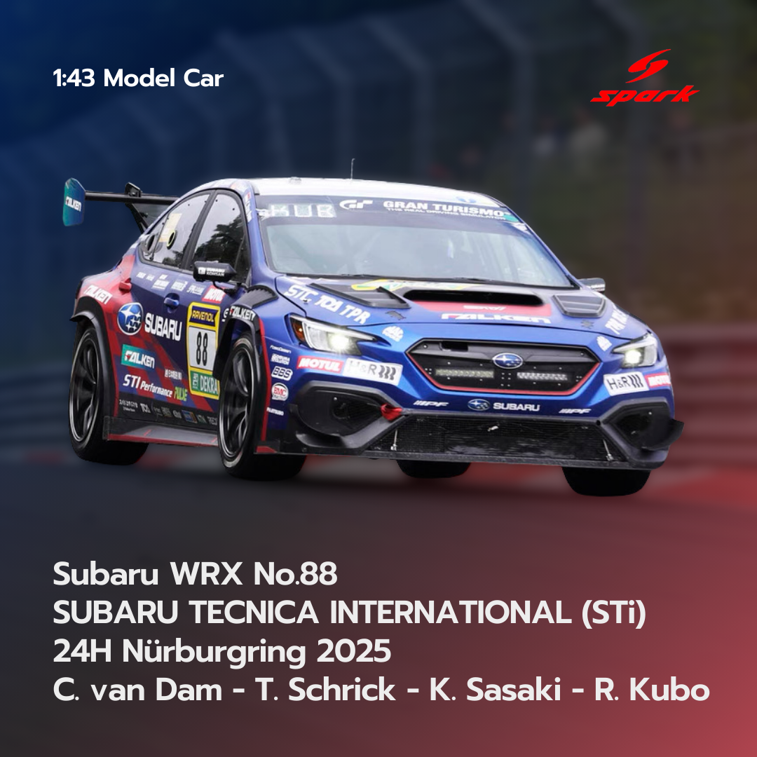 Subaru WRX No.88 SUBARU TECNICA INTERNATIONAL 24H Nürburgring 2025 - Spark 1:43 Model Car