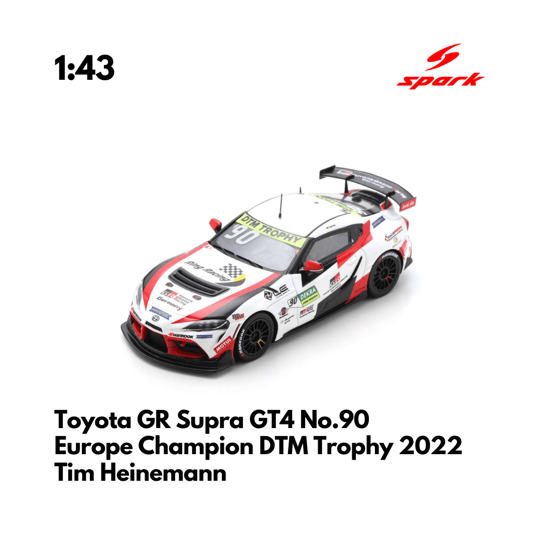 Toyota GR Supra GT4 No.90 Toyota Gazoo Racing - Europe Champion DTM Trophy 2022 - 1:43 Spark Model Car