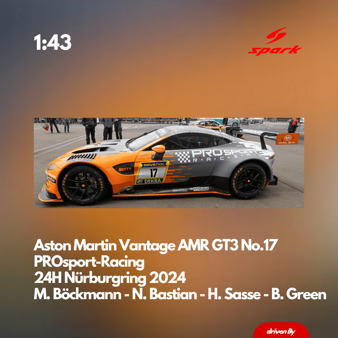 Aston Martin Vantage AMR GT3 No.17 PROsport-Racing 24H Nürburgring 2024 - 1:43 Spark Model Car
