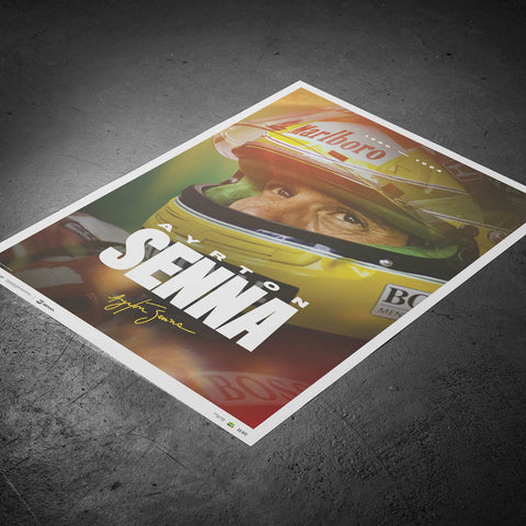 Ayrton Senna - Designed to Win - 2023 Automobilist Poster