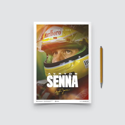 Ayrton Senna - Designed to Win - 2023 Automobilist Poster