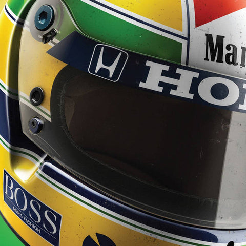 McLaren MP4/4 - Ayrton Senna - Helmet - San Marino GP - 1988 Automobilist Poster
