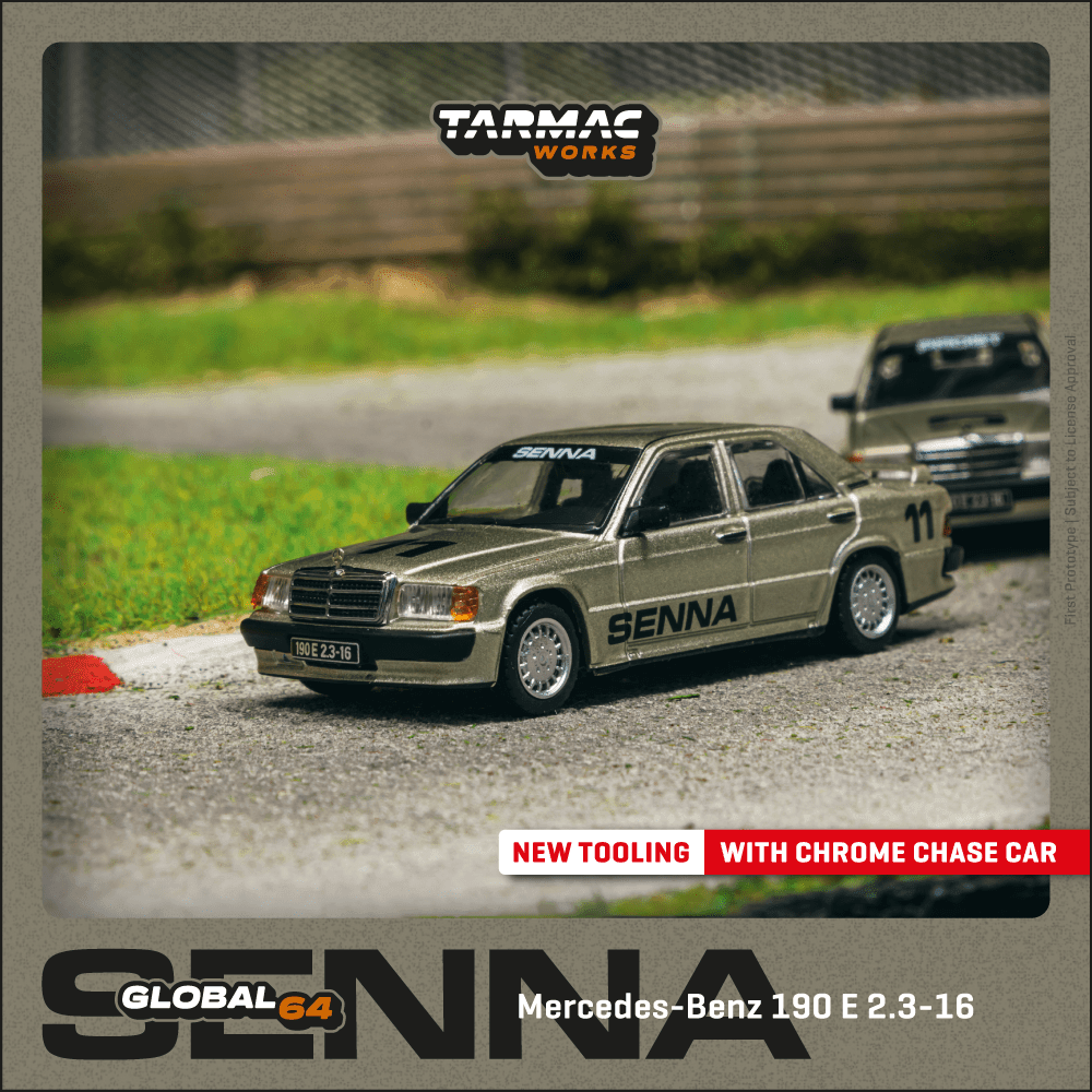Scale 1/64 - Mercedes-Benz 190 E 2.3-16 Race of Champion 1984 Ayrton Senna - Tarmac Works