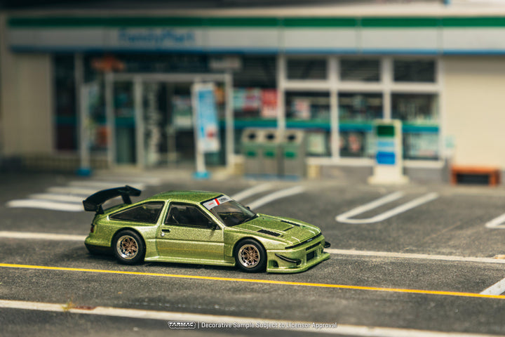 Scale 1/64 - Toyota Sprinter Trueno AE86 Widebody Green - Tarmac Works