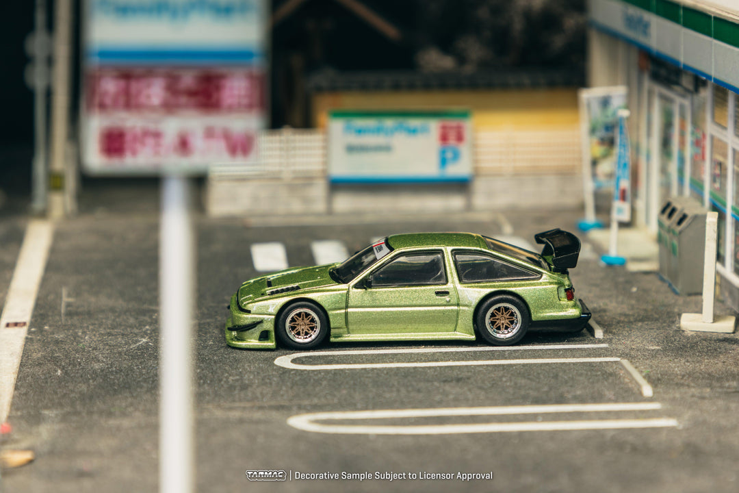 Scale 1/64 - Toyota Sprinter Trueno AE86 Widebody Green - Tarmac Works