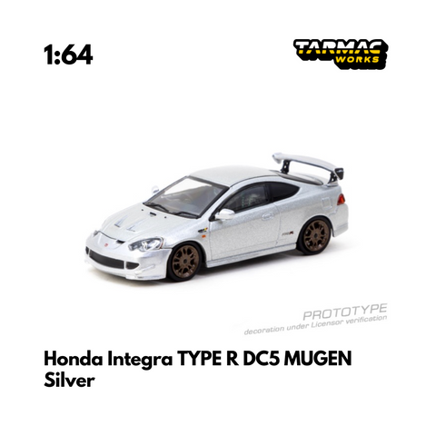 Scale 1/64 - Honda Integra TYPE R DC5 MUGEN Silver - Tarmac Works