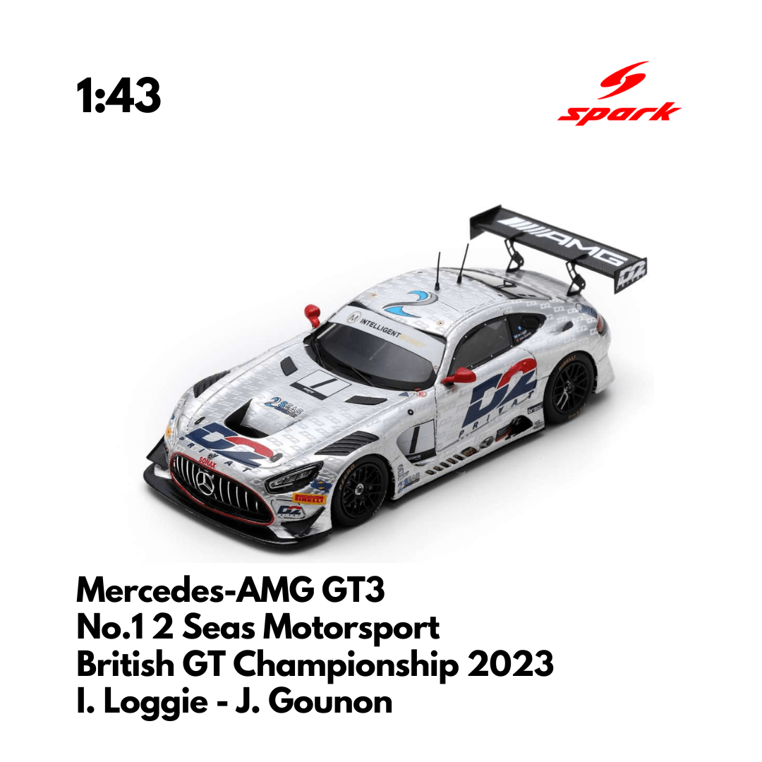 Mercedes-AMG GT3 No.1 2 Seas Motorsport British GT Championship 2023 - 1:43 Spark Model Car