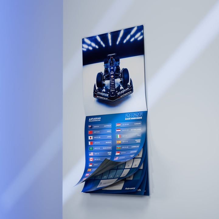 Atlassian Williams Racing Official 2026 Calendar - Automobilist