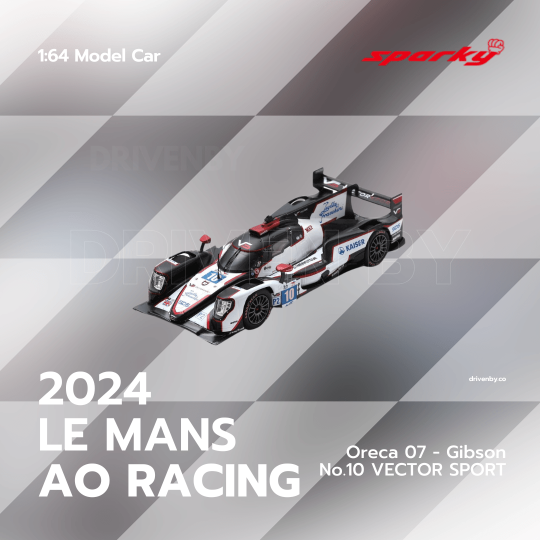 Oreca 07 - Gibson No.10 VECTOR SPORT Le Mans 24H 2024 Model Car - Scale 1/64 Sparky