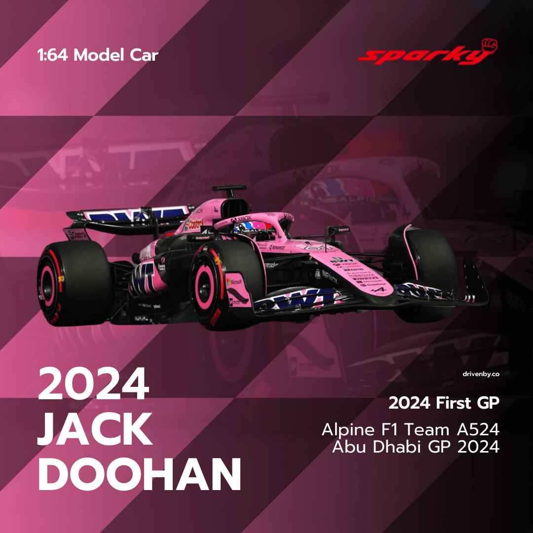 Jack Doohan Abu Dhabi GP 2024 Alpine F1 Team A524 Model Car - Scale 1:64 Sparky