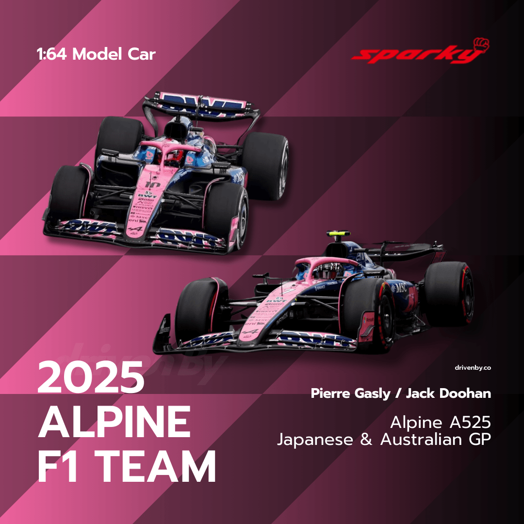 Alpine F1 Team A525 - Pierre Gasly & Jack Doohan – 2025 Model Car Scale 1:64 Sparky
