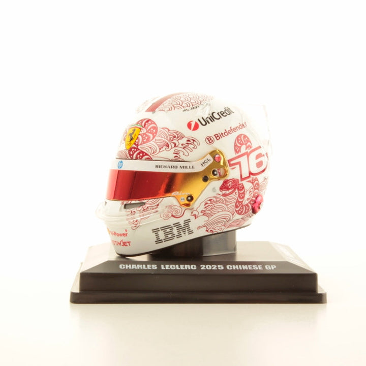 Charles Leclerc Helmet Chinese GP Special Scuderia Ferrari F1 Season 2025 Helmet - 1:5 Model Helmet Looksmart