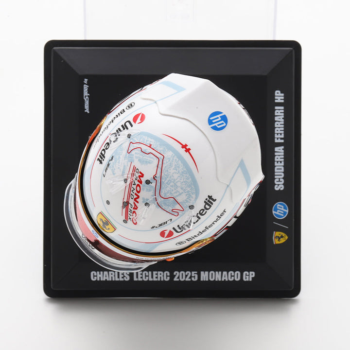 Charles Leclerc Helmet Monaco Home GP 2025 Special Scuderia Ferrari F1 Helmet - Looksmart 1:5 Helmet