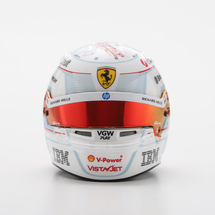 Charles Leclerc Helmet Monaco Home GP 2025 Special Scuderia Ferrari F1 Helmet - Looksmart 1:5 Helmet