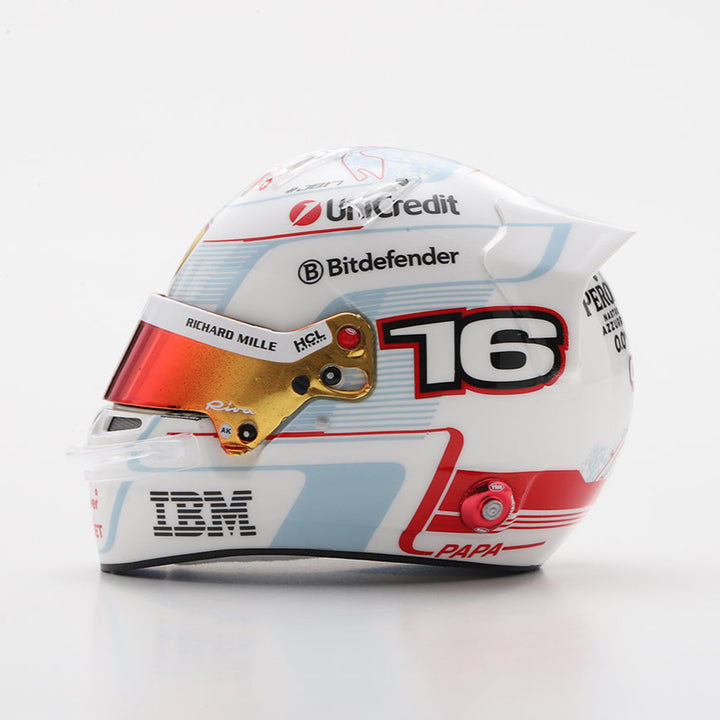 Charles Leclerc Helmet Monaco Home GP 2025 Special Scuderia Ferrari F1 Helmet - Looksmart 1:5 Helmet
