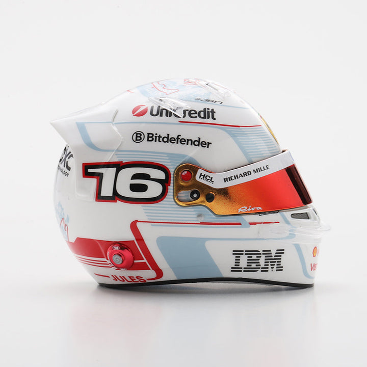 Charles Leclerc Helmet Monaco Home GP 2025 Special Scuderia Ferrari F1 Helmet - Looksmart 1:5 Helmet