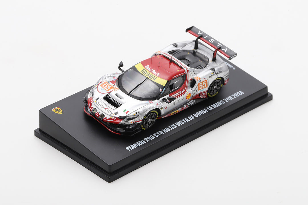 Looksmart 1:64 Ferrari 296 GT3 No.55 Vista AF Corse Le Mans 24H 2024 - Looksmart Scale 1:64 Model Car