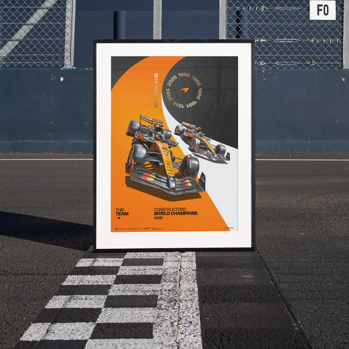 McLaren Formula 1 Team | 2025 Constructors’ World Champions | Automobilist Official Poster