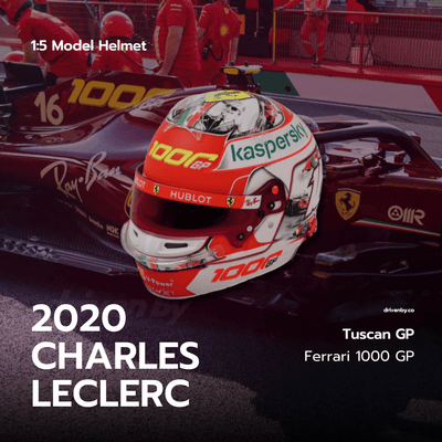 Charles Leclerc Helmet 2020 Tuscan GP - 1:5 Scale Mini Helmet