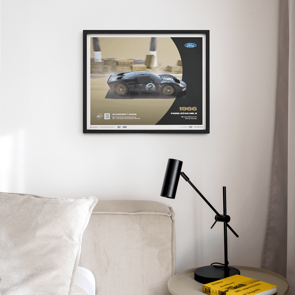 Ford GT40 Mk.II - 24h Le Mans - 100th Anniversary - 1966 Automobilist Poster