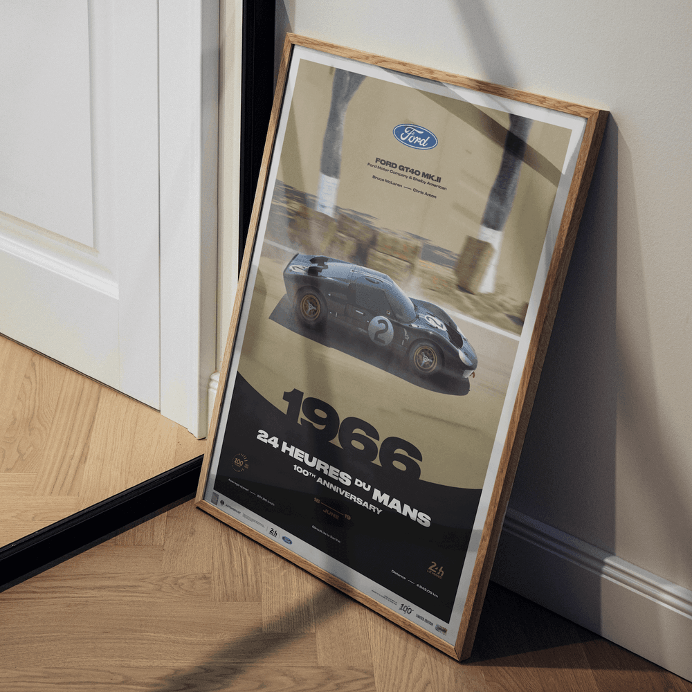 Ford GT40 Mk.II - 24h Le Mans - 100th Anniversary - 1966 Automobilist Poster