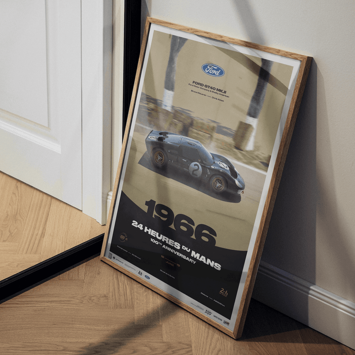 Ford GT40 Mk.II - 24h Le Mans - 100th Anniversary - 1966 Automobilist Poster