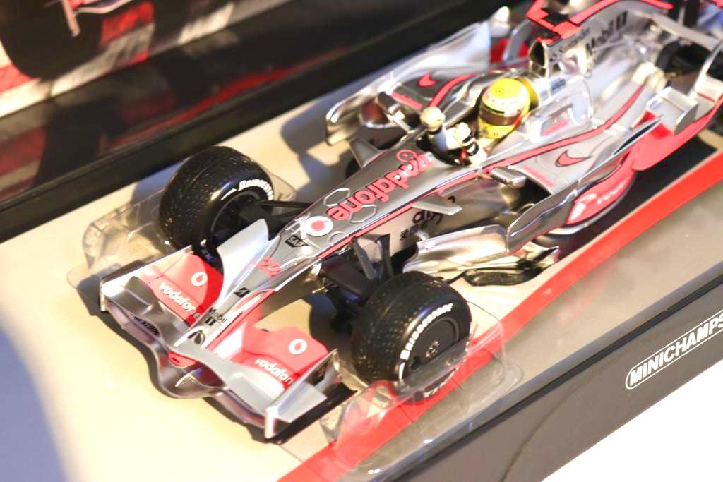 McLaren MP4/23 - Lewis Hamilton 2008 F1 Model Car World Champion Brazilian GP - 1/43 & 1/18  Minichamps