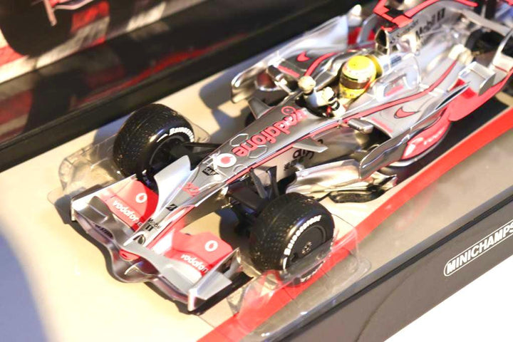 McLaren MP4/23 - Lewis Hamilton 2008 F1 Model Car World Champion Brazilian GP - 1/43 & 1/18  Minichamps