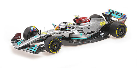 Mercedes AMG F1 - W13E Miami GP 2022 F1 Model Car - Lewis Hamilton & George Russell - Minichamps