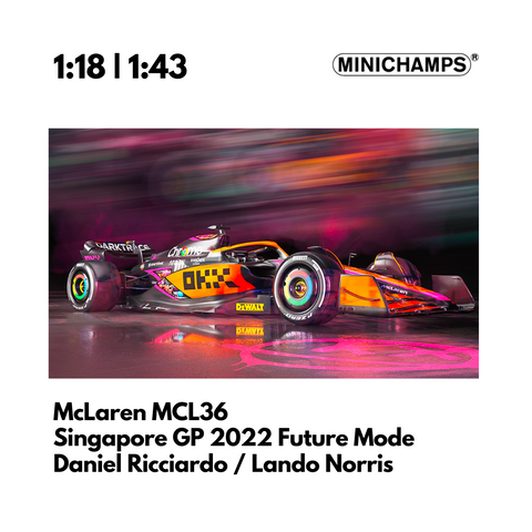 McLaren | Minichamps MCL36 F1 Singapore GP FUTURE MODE Special Livery Model Car