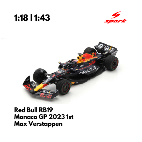 Red Bull RB19 Monaco GP | 2023 Max Verstappen 1st Model Car - Spark Model